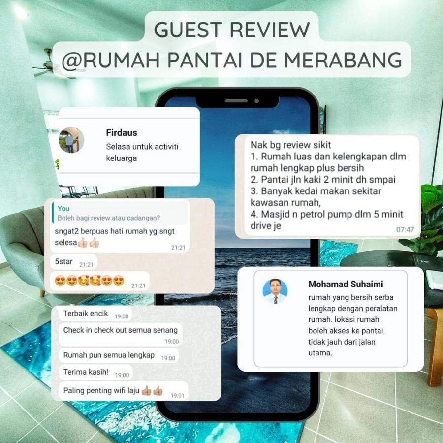 Rumah Pantai De Merabang Bachok Esterno foto