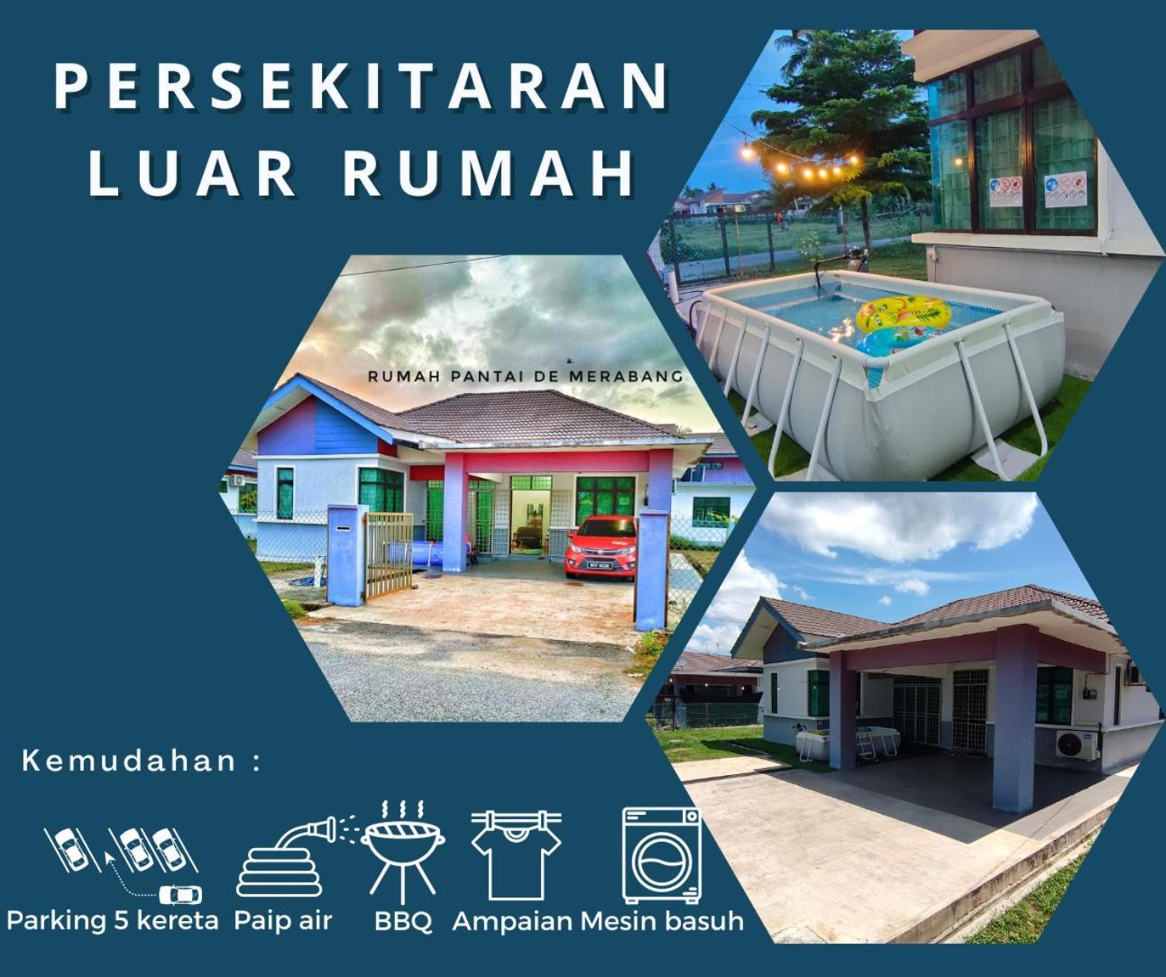 Rumah Pantai De Merabang Bachok Esterno foto